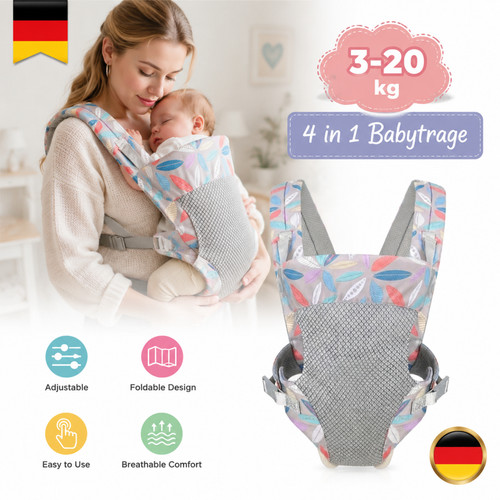 Babytrage atmungsaktiv faltbar - atmungsaktiv,