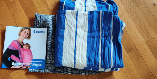 Tragetuch didymos blau weiß - tragetuch, blau-weiß