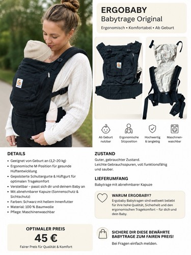 Kinder baby trage schwarz - kinder,